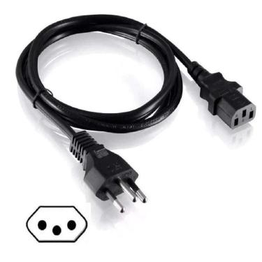 Imagem de Cabo Força de Energia para Fonte de PC, Monitor e TV 1,5 Mts