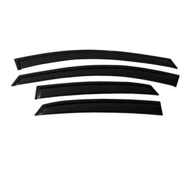 Imagem de GRJQRKHZ Defletor de janela lateral de carro para Hy&undai I30 Hatchback 2012-2017 Weathershied viseira de porta vento sol proteção chuva janela lateral defletores de vento