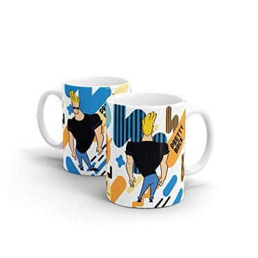 Imagem de Caneca Cn Johnny Bravo Pretty Beek Geek's Stuff Branca