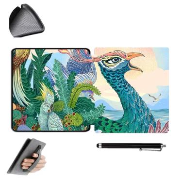 Imagem de GUKSRASO Capa para Kindle Oasis 10ª/9ª Geração 2019/2017 (Modelo: CW24WI/S8IN4O) - Adequado Apenas para 7 Polegadas, Capa Protetora Fina e leve de TPU com Alça de Mão e Caneta