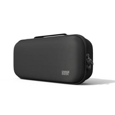 Imagem de Savage Raven Capa Maxcarry da Skull & Co. para Nintendo Switch 2: estojo de transporte de viagem rígido portátil com grande armazenamento, NeoGrip, GripCase e acessórios - Preto