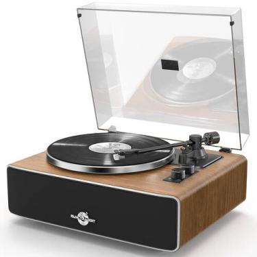 Imagem de Leitor de vinil Bluetooth FancyRabbit HP-H2501 com mesa giratória