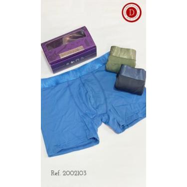 Imagem de Kit 3 cuecas Boxer Adulto Diamantes Lingerie TAM M