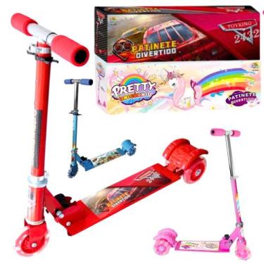 Imagem de Patinete Infantil Ferro 3 Rodas Dobrável E Altura Ajustável - Europio,