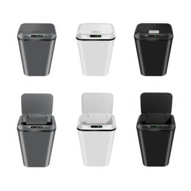Imagem de Lixeira Sensor Automática Inteligente de Banheiro Cozinha Escritório C
