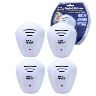 Imagem de Kit 4 Repelente Eletrônico Pernilongo Rato Morcego 110V/220V