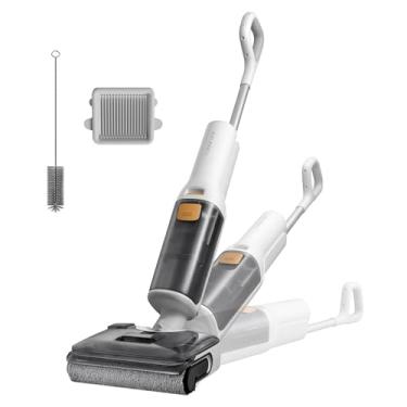 Imagem de Roborock Aspirador de pó seco e úmido sem fio F25 RT, máquina de limpeza de piso plano de 180°, autolimpeza de borda a borda de 90 °C, esfregão a vácuo tudo em um, limpador de piso elétrico de 40