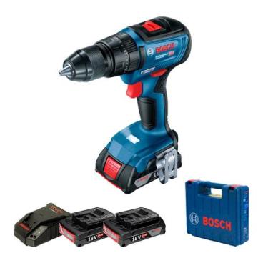 Imagem de Parafusadeira Furadeira de Impacto GSB18V-50 Bivolt 2 Baterias Bosch