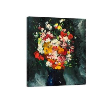 Imagem de Pôster e impressões em tela de flores vintage - reprodução de pintura de arte de parede famosa - buquê de flores 3 imagens prontas para pendurar tela embrulhada 40 x 50 cm 16 x 20 polegadas
