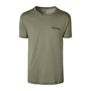 Imagem de Camiseta Pima Ass Minimal Logo Retângulo Reserva, GG, Militar