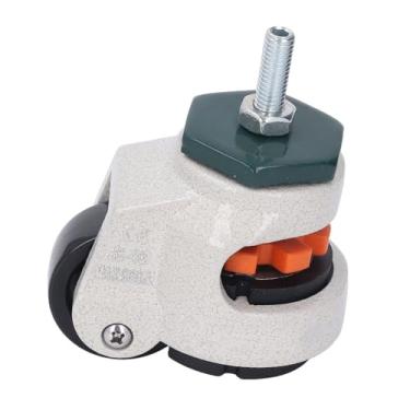 Imagem de YWBL-WH Rodízio de Haste de Nivelamento Rodízio Retrátil para Serviço Pesado Com Rodas de Nylon de 40 Mm Haste de Rosca M8 Base de Borracha Com Ajustável para Móveis de Máquinas de Bancada