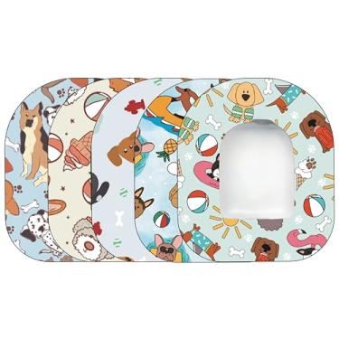Imagem de Glucomart Adesivos para Omnipod (5 unidades) – Adesivos de força máxima, à prova d'água e hipoalergênicos (pacote sortido para cães) (Omnipod)