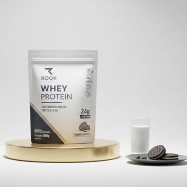 Imagem de Whey Protein Colageno Hidrosilado Rook Sabor 900g Suplemento Concentrado Proteína Concentrada (Cookies)