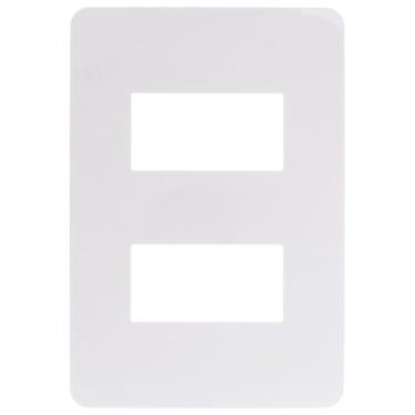 Imagem de Placa 4x2 2 Postos Branca Orion - S730121004 - Schneider Placa 4x2 2 Postos Branca Schneider