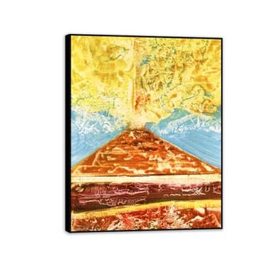 Imagem de Pôster Max Ernst Reproduções de Micróbios de Pinturas Famosas Surrealismo Arte de Parede Tela Max Ernst Decoração de Parede para Presentes de Sala de Estar 80 x 60 cm (32 x 24 polegadas) Moldura Preta