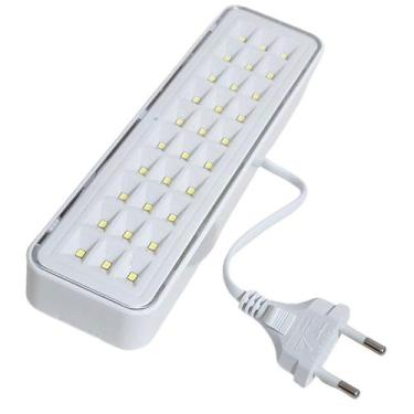 Imagem de 8x Luz de Emergência Com Tomada 30 Leds Bivolt 110v 220v - ELGIN ILUMI