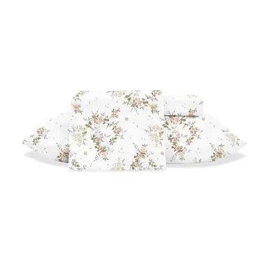 Imagem de Jogo de Lençol Jolitex King 4 Peças Estampado Toque de Seda