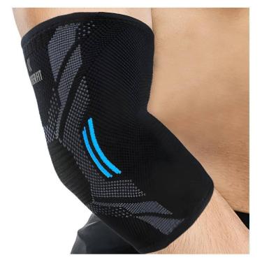 Imagem de Cotoveleira De Compressão Esporte Academia Fitness Preto - G