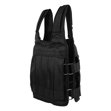 Imagem de Colete Ponderado de 50 Kg para Treinamento de Força, Jaqueta Ajustável e Resistente Axford de Pano Com 12 Bolsos para Areias ou Pesos, Almofada de Espuma Absorvente de Choque,