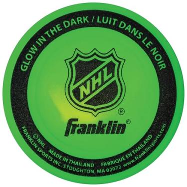 Imagem de Franklin Sports Disco de hóquei de rua – Brilha no escuro – NHL