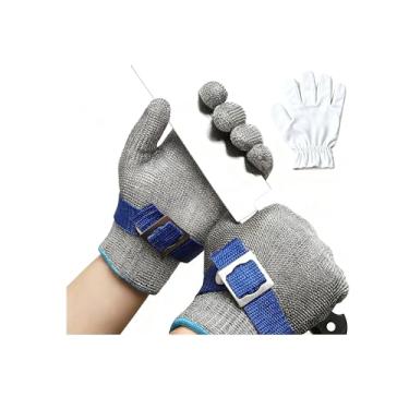 Imagem de Luva anti corte para Cozinha Nível A9, Proteção Profissional para Corte de Carne e Açougueiro, luva antiestatica