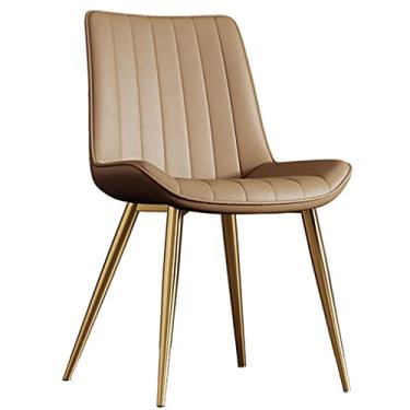 Imagem de Cadeira de Jantar Couro Fosco Sintético Cadeiras de Jantar Cadeiras de Cozinha Sala de Jantar Modernas Cadeiras Laterais de Sala de Estar de Meados do Século 3 Tipos de Pernas de Cadeira (Cor: Camelo