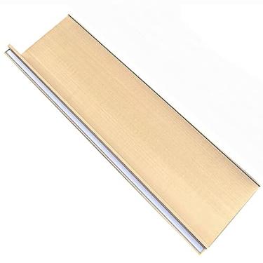 Imagem de Prateleiras emissoras de luz dupla face de liga de alumínio, estante criativa para pendurar na parede, prateleiras flutuantes montadas na parede, luz LED iluminada embutida e transformador fácil de