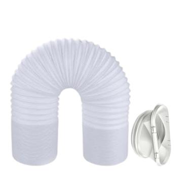 Imagem de Mangueira de exaustão de substituição de 5,1 polegadas para condicionadores de ar portáteis - dutos de CA de ventilação de tubo flexível para apartamento, quarto, academia, loja e mais