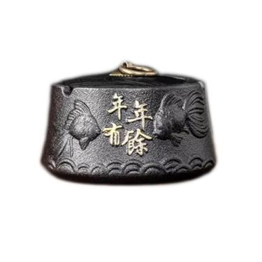 Imagem de ZABEES Cinzeiro de cerâmica retrô criativo decoração mesa de centro fosco à mão cinzeiro escritório mesa cinzeiro decoração de casa