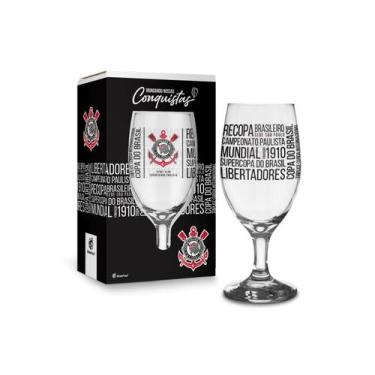 Imagem de Taça Windsor 330ml Clubes Títulos - Corinthians Oficial - BRASFOOT