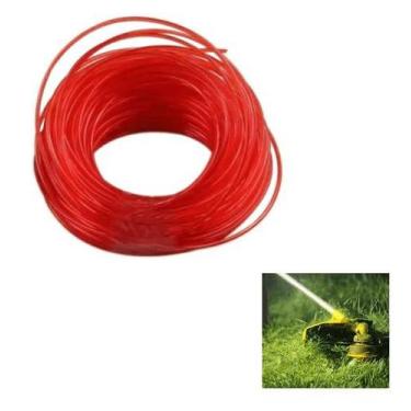 Imagem de Fio Nylon Para Roçadeira Carretel Cortar Grama 20 Metros 2mm - Ekilon