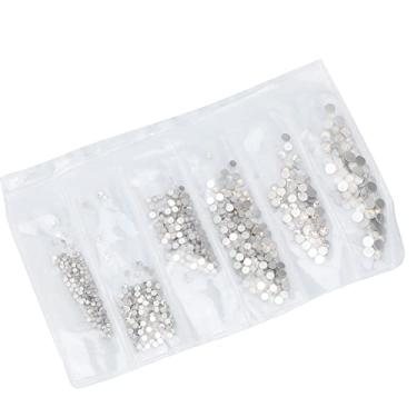 Imagem de Kit de decoração de strass para arte em unhas de vidro cristalino para artesanato DIY roupas acessórios para unhas (Opala de neve)