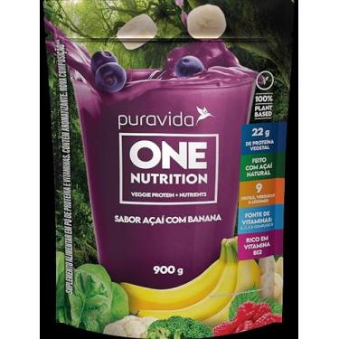 Imagem de One Vegan Nutrition Protein + Nutrientes Sabor Açai com Banana de 900g-Pura Vida