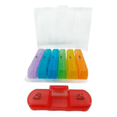 Imagem de Porta Comprimido Acoplável Retangular 7 Dias da Semana Manhã Tarde e Noite