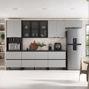 Imagem de Cozinha Modulada 6 Peças 11 Portas 6 Gavetas Mdf Dodradiça Slow Motion