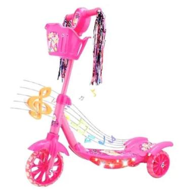 Imagem de Patinete Rosa Infantil Brinquedo Educativo Musical - GBG STORE