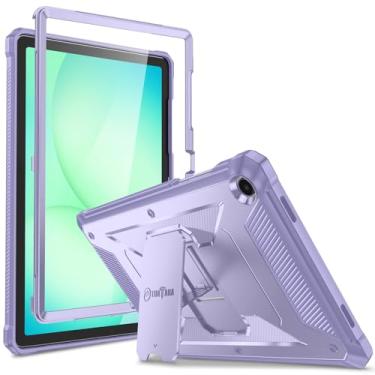 Imagem de Fintie Capa à prova de choque para Samsung Galaxy Tab A9 Plus/A9+ 5G 11 polegadas 2023 modelo (SM-X210/X216/X218), Tuatara Rugged Unibody Hybrid Bumper Kickstand Capa protetora de tela integrada,