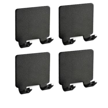 Imagem de Suporte para navalha de barbear multifuncional masculino, gancho de armazenamento para barbeador, prateleira de parede, rack de barbear, banheiro, cozinha, acessórios organizadores, preto, 4