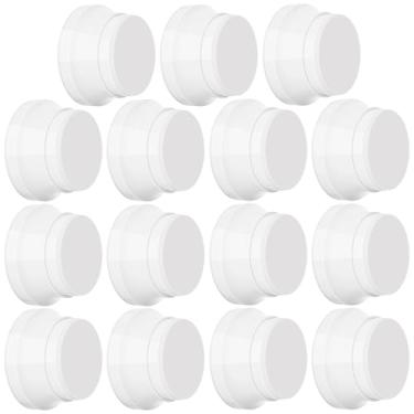 Imagem de 15 batentes de porta para parede, protetor de parede de maçaneta de porta de 4 x 2 cm com silicone e liga de alumínio, adesivo e amortecedor de porta de montagem de parafuso para paredes de casa e