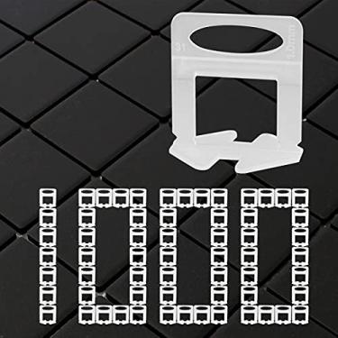 Imagem de Clipes de sistema de nivelamento de azulejos de 1/81.3 cm, 9000 peças, espaçador de nivelamento de azulejos DIY, sistema de nivelamento de azulejos para azulejos de cerâmica e pedra, fácil instalação