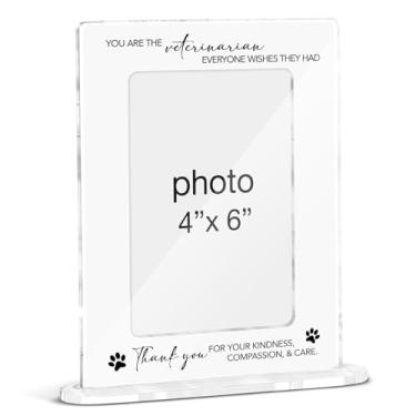 Imagem de Porta-retrato para presentes veterinários, presente de agradecimento para veterinário, técnico veterinário, veterinário, veterinário, veterinário, porta-retratos de acrílico, 10 x 15 cm