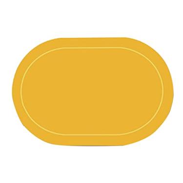 Imagem de YOUTHINK Tapete de Comida Oval de Couro Com Isolamento Térmico, Protetores de Mesa de Couro Premium para Uso Doméstico e Em Restaurantes, Leve e Antiderrapante, Perfeito para Festas e Jantares