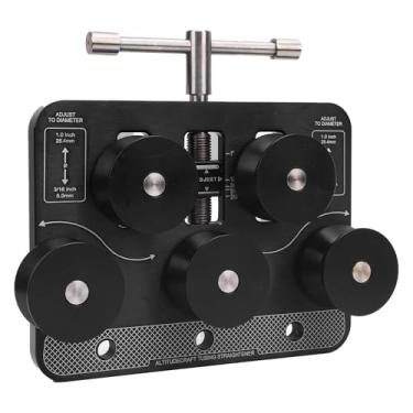 Imagem de aqxreight Ferramenta de Endireitamento de Tubo - Rolo de Rolamento Duplo de Alumínio Para Linhas de Freio e Combustível - Funciona Com Tubos de 3/16 pol. a 1,0 pol. - Para Reparos Automotivos e HVAC