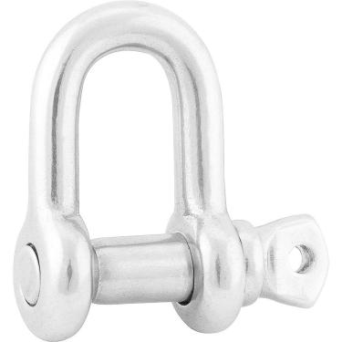 Imagem de Manilha Reta Para Cabo De Aço 5-16" Aço Inox - Vonder