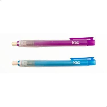 Imagem de Kit 2 Caneta Borracha Sintetica Acao Mecanica 6,6mm - Kaz