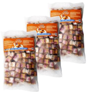 Imagem de Caramelo de leite diet puro embalagem 1kg hué - kit 3 unidades