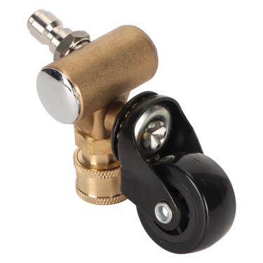 Imagem de TOPINCN Roda Giratória do Limpador de Material Rodante para Lavadora de Pressão Adaptador de Roda Giratória, Latão, Aço Inoxidável e ABS Limpador de Material Rodante para Lavadora de