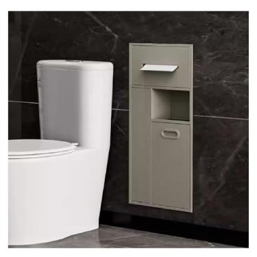 Imagem de Nicho de banheiro de aço inoxidável, organizador de prateleira embutida, nicho de chuveiro, lata de lixo embutida para cozinha, sala de estar, quarto, rack de armazenamento (damasco, 30 x 14 x 65 cm