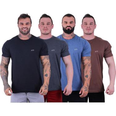 Imagem de Kit 4 Camiseta Tradicional Masculina MXD Concei Grife Básico Cor:;Tamanho:G;Gênero:Masc...