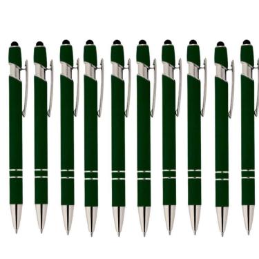 Imagem de Canetas Touch Metálica Esferográfica Metal 2 Aneis Kit 30